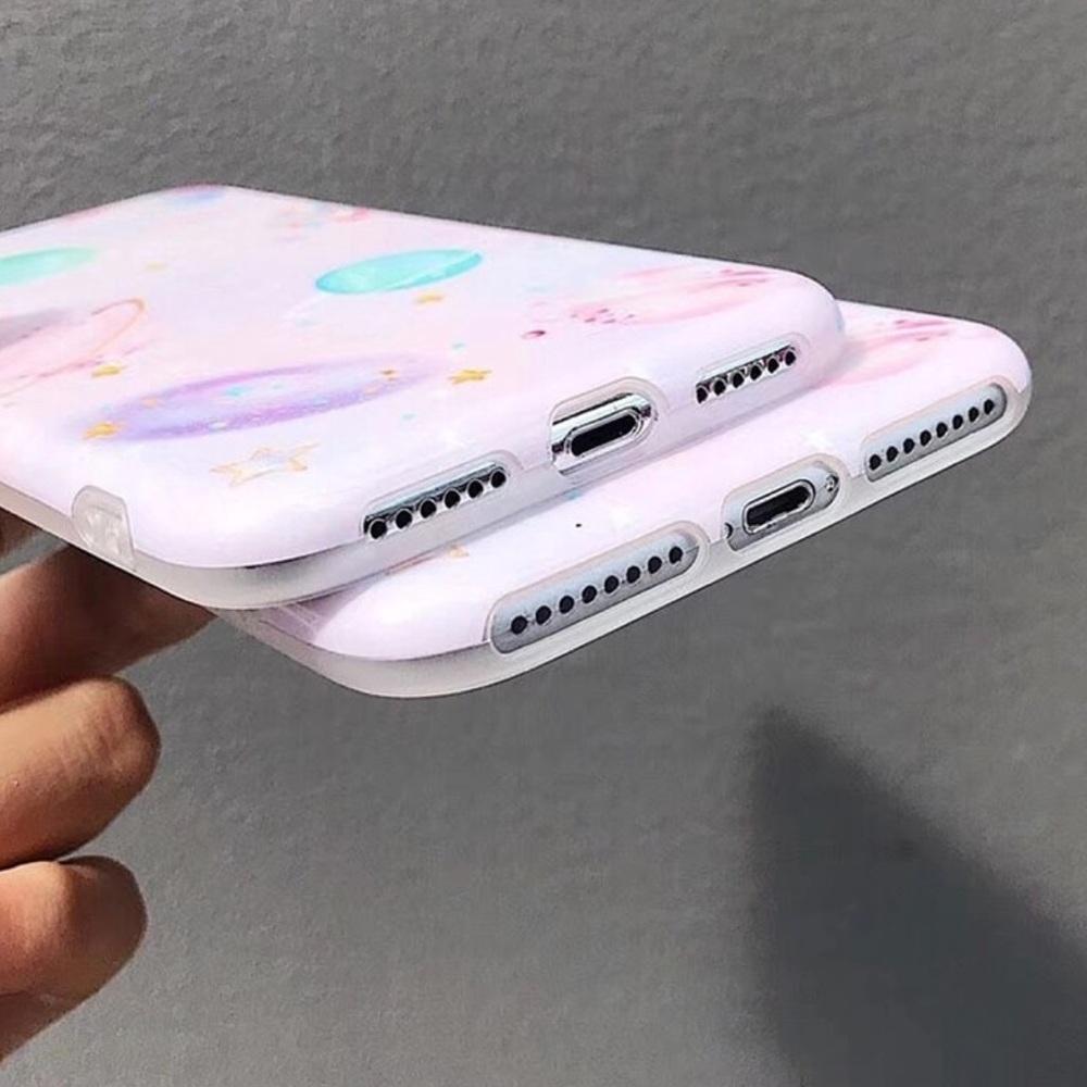 NEW iPhone 7+/8+ Pink Planet Soft TPU Case - Picture 4 of 5